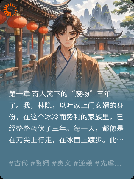 忍辱三年谁知我是龙王赘婿！