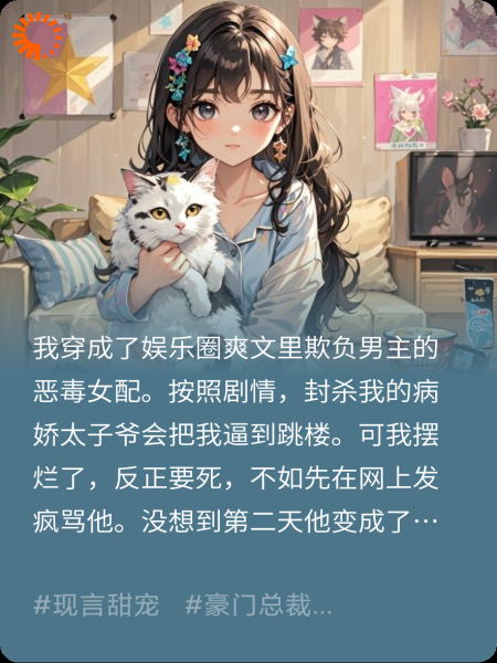 病娇太子爷变猫后，全网看我rua霸总