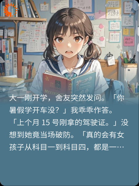 舍友练车，爱上教练