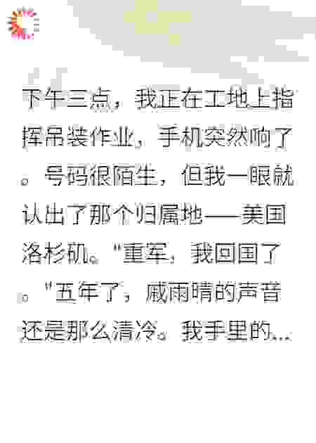 前妻回国了，带着我儿子要复合