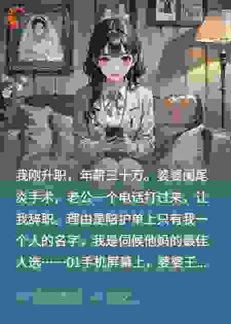 婆婆逼我辞职我反手让她家破人亡