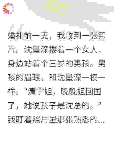 婚前夜，未婚夫白月光带球回国