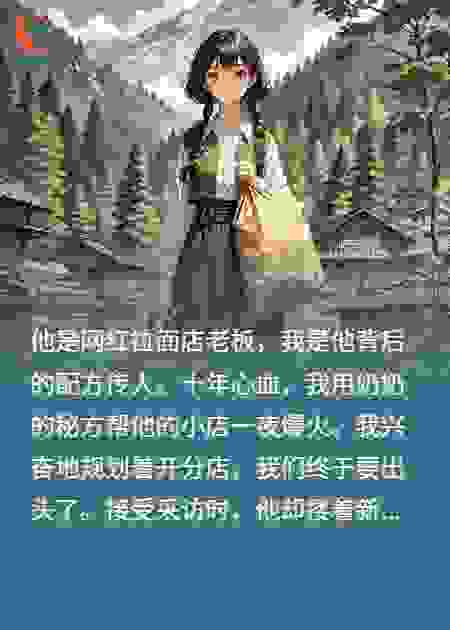 我用奶奶的秘方捧红他，他却搂着服务员说她是功臣